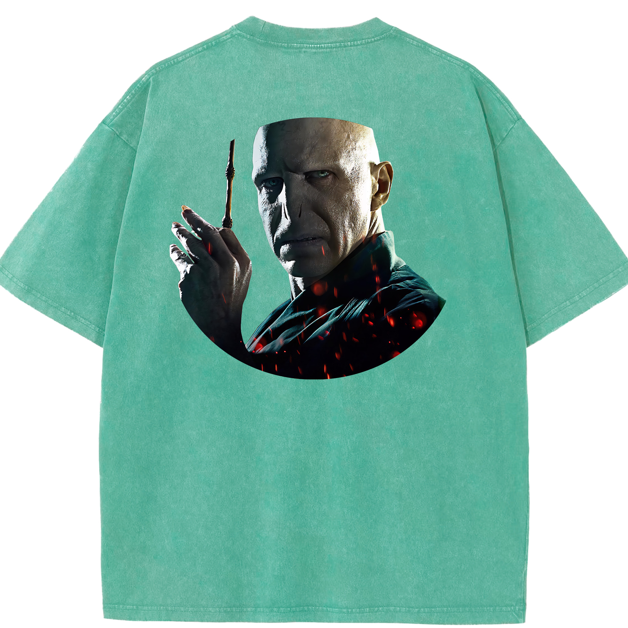 （画像用） Harry Potter ハリー・ポッターシリーズ 綿100% ヴィンテージ風 半袖Tシャツ（背面プリント）